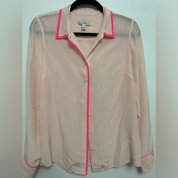 J Crew women’s long sleeve button up blouse - Picture 1 of 6